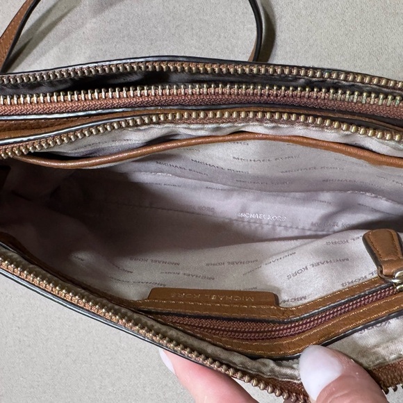 Michael Kors Brown Crossbody Bag with Smooth Finish - Picture 9 of 10